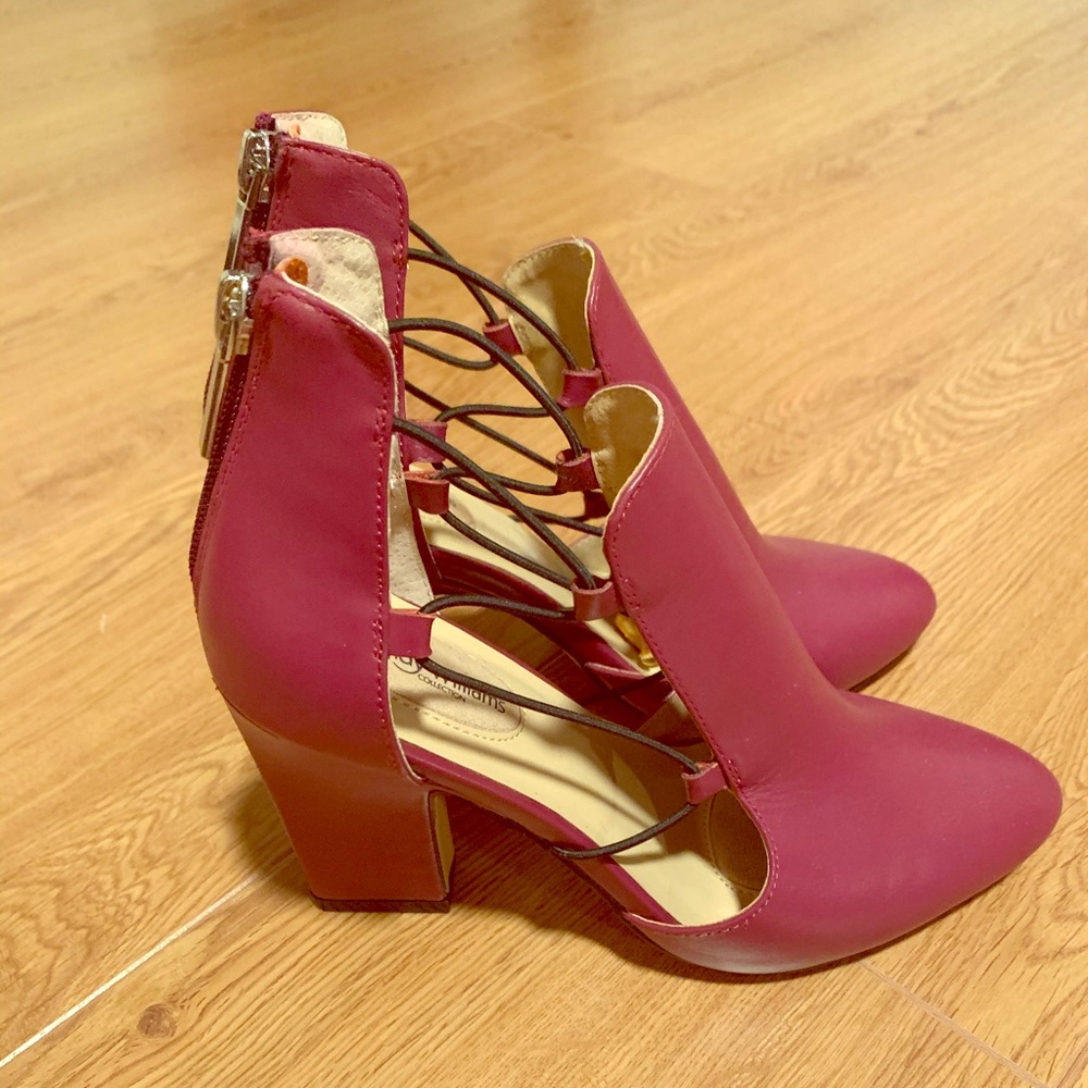 Wendy Williams Collection - Purple Cutout Booties